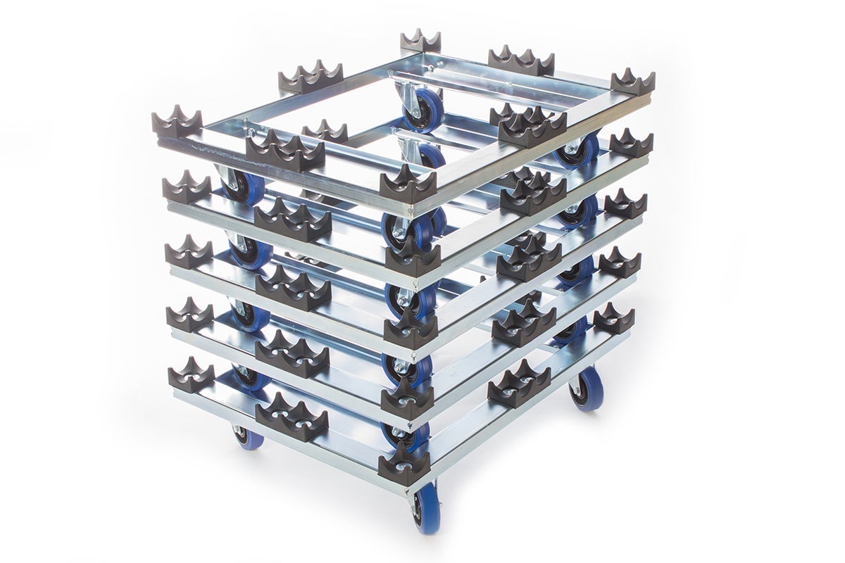 Admiral Dolly Strong Boy Combi 4x 100mm bromsade hjul - Admiral Staging | Bellalite