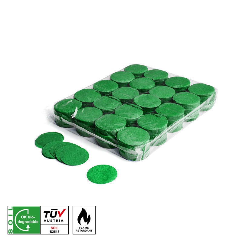 MAGICFX® Slowfall Confetti Rounds Ø 55mm Dark Green - MagicFX | Bellalite