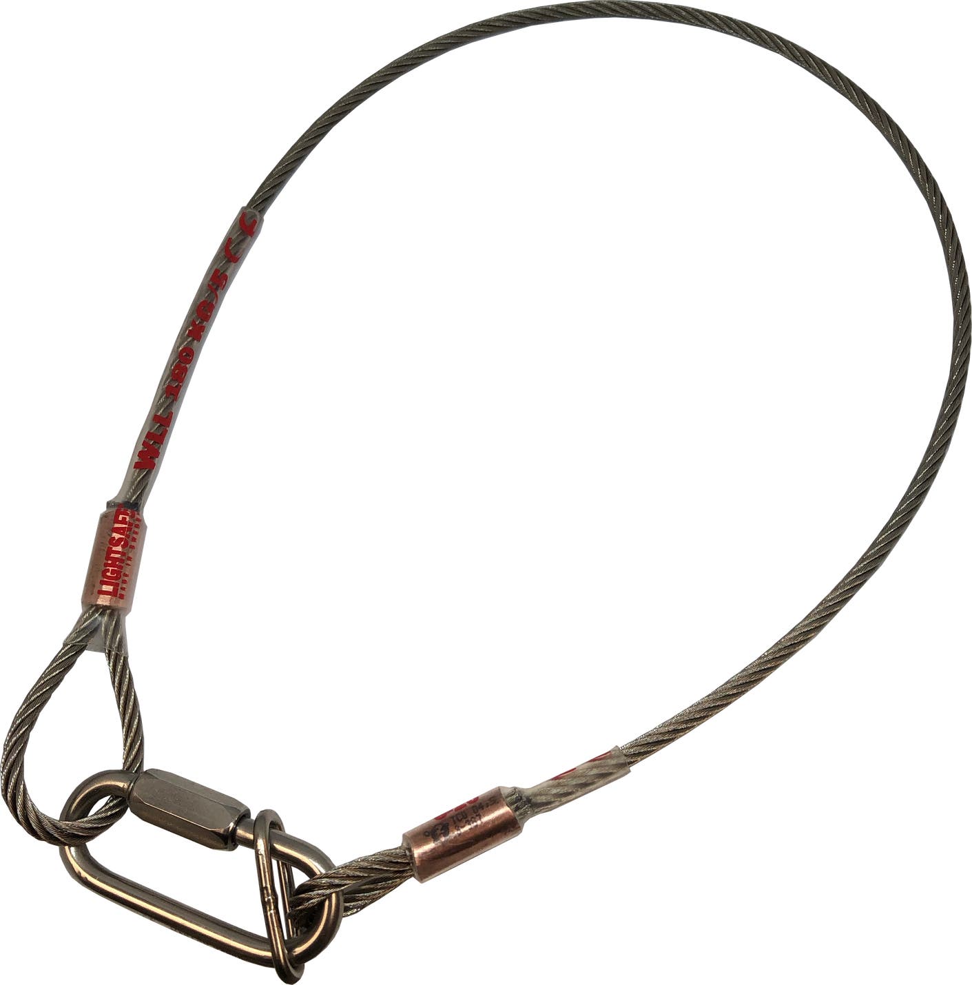 Lightsafe Säkerhetswire 70cm 180kg 4mm, Rostfri - Lightsafe | Bellalite Lightsafe Säkerhetswire 70cm 180kg 4mm, Rostfri - Lightsafe | Bellalite