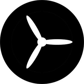 Propeller 3 Inverted Metallgobo, Size: (ange storlek) - Rosco | Bellalite