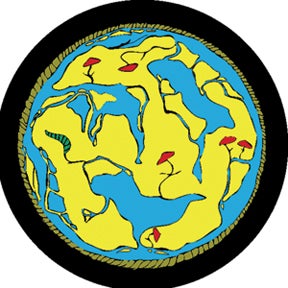 World Map Glasgobo färg, M-Size (66mm) - Rosco | Bellalite