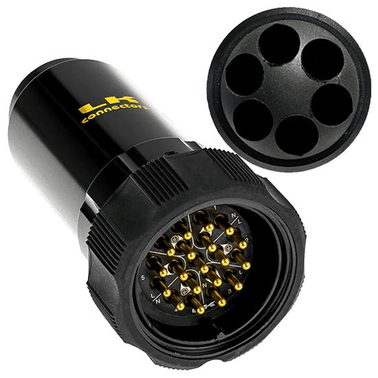 LKS 19-Pin Socapex Style Kabelhane f. Piska 6x2,5mm² Standard Låsring - LK Connectors | Bellalite LKS 19-Pin Socapex Style Kabelhane f. Piska 6x2,5mm² Standard Låsring - LK Connectors | Bellalite
