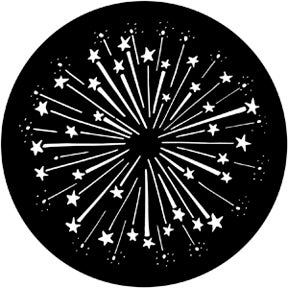 Shooting Stars 2 Metallgobo,  E-Size (37,5mm) - Rosco | Bellalite