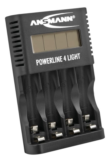 Batteriladdare Powerline 4 Light - Ansmann | Bellalite Batteriladdare Powerline 4 Light - Ansmann | Bellalite