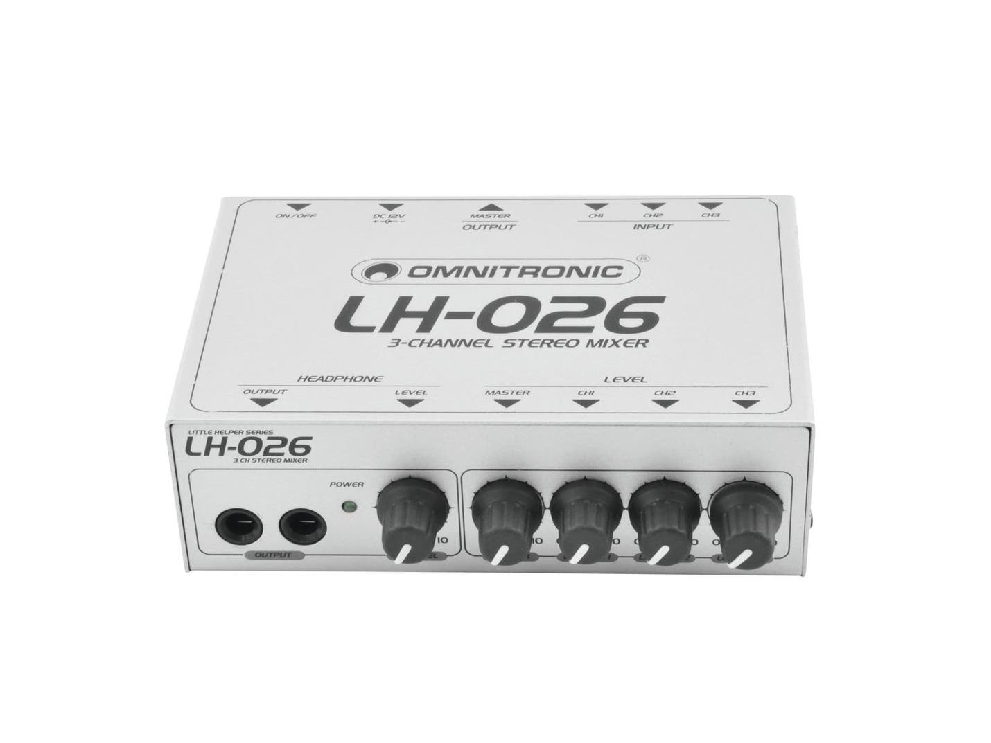 Little Helper LH-026 3-Channel Stereo Mixer - Omnitronic | Bellalite Little Helper LH-026 3-Channel Stereo Mixer - Omnitronic | Bellalite