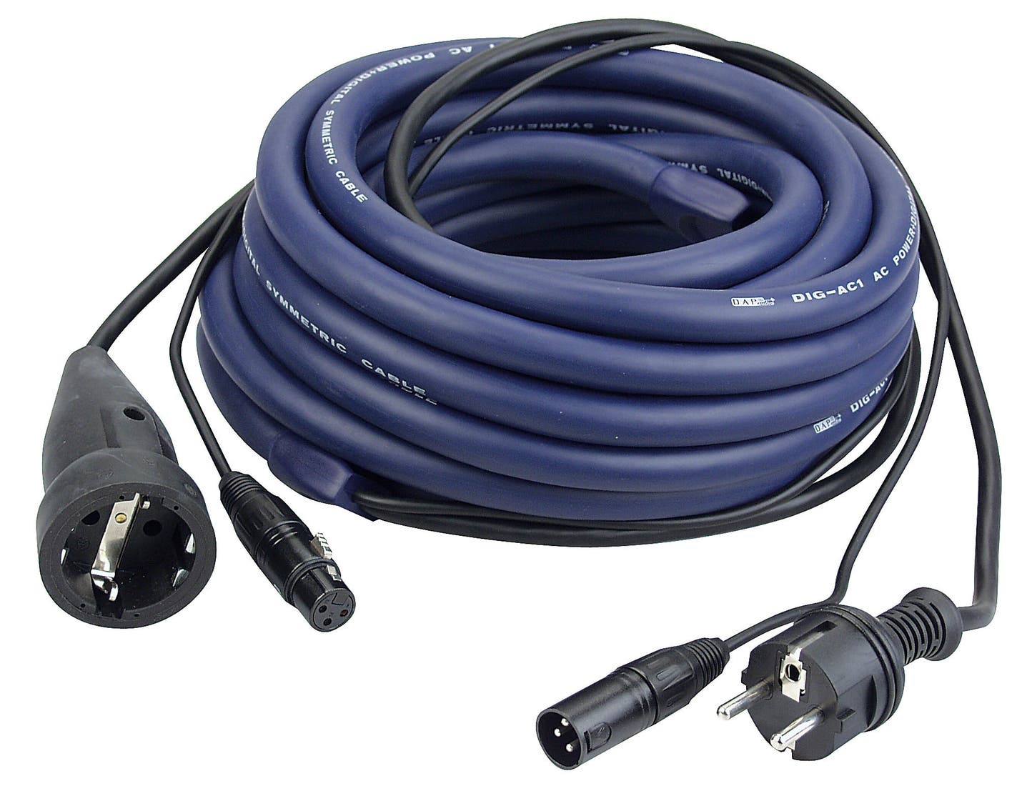 Hybridkabel, Schuko / XLR 3-pin 15m - DAP | Bellalite Hybridkabel, Schuko / XLR 3-pin 15m - DAP | Bellalite