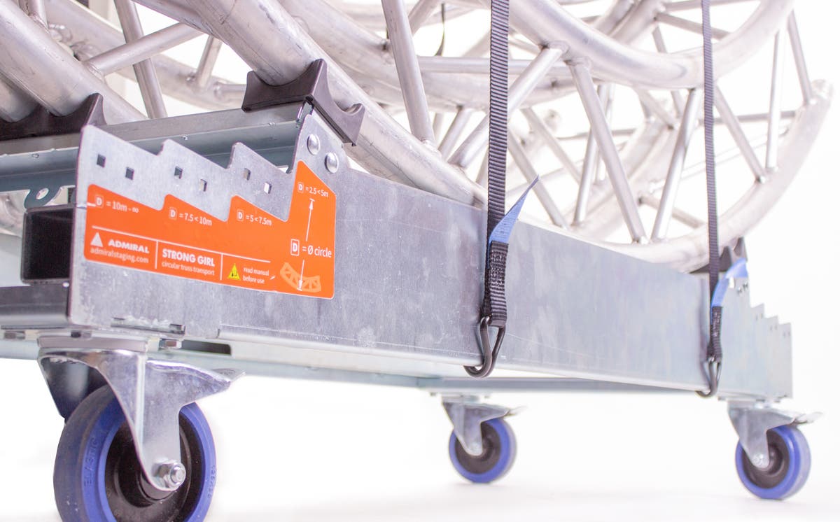 Admiral Strong Girl Truss 40 4x 125mm bromsade hjul - Admiral Staging | Bellalite Admiral Strong Girl Truss 40 4x 125mm bromsade hjul - Admiral Staging | Bellalite