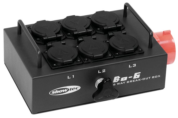 Uttagsbox BO6PW Breakoutbox - Showgear | Bellalite Uttagsbox BO6PW Breakoutbox - Showgear | Bellalite
