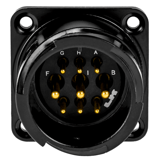 LK Speaker Connector 9-Pol f. Lödning Chassihane - LK Connectors | Bellalite