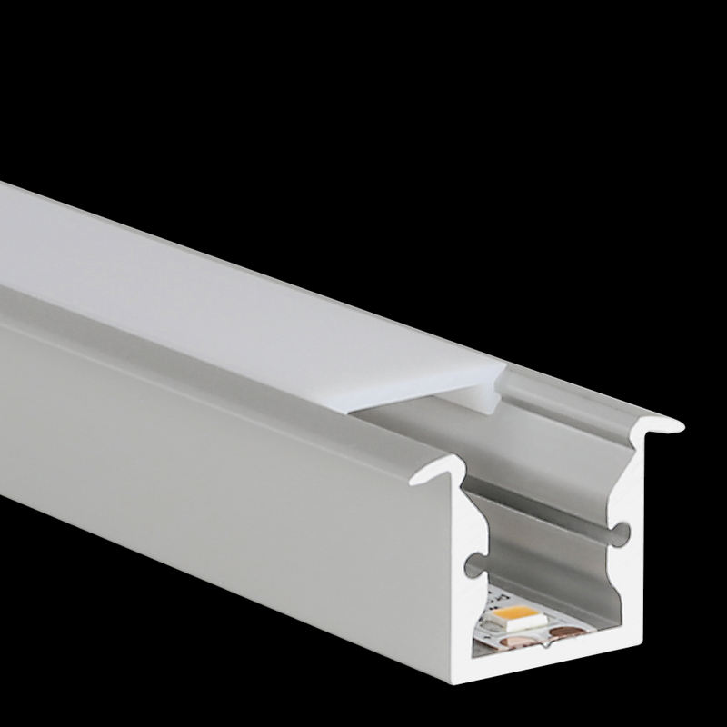 Aluminiumprofil S-Line Rec, 2m Alu - PROLED | Bellalite