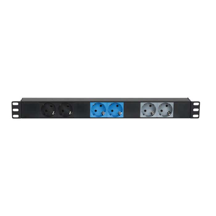 Rackpanel 6x Schuko 3-fas splitter CEE16A to 6x sockets 3 phase splitter - Showgear | Bellalite Rackpanel 6x Schuko 3-fas splitter CEE16A to 6x sockets 3 phase splitter - Showgear | Bellalite