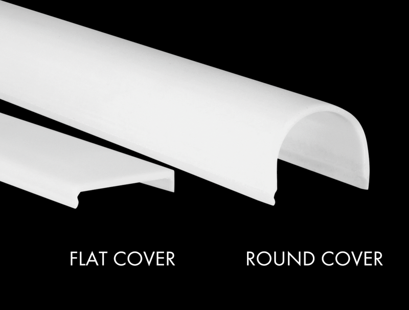 Plastic Cover O-Line Round, 2m Frost - PROLED | Bellalite