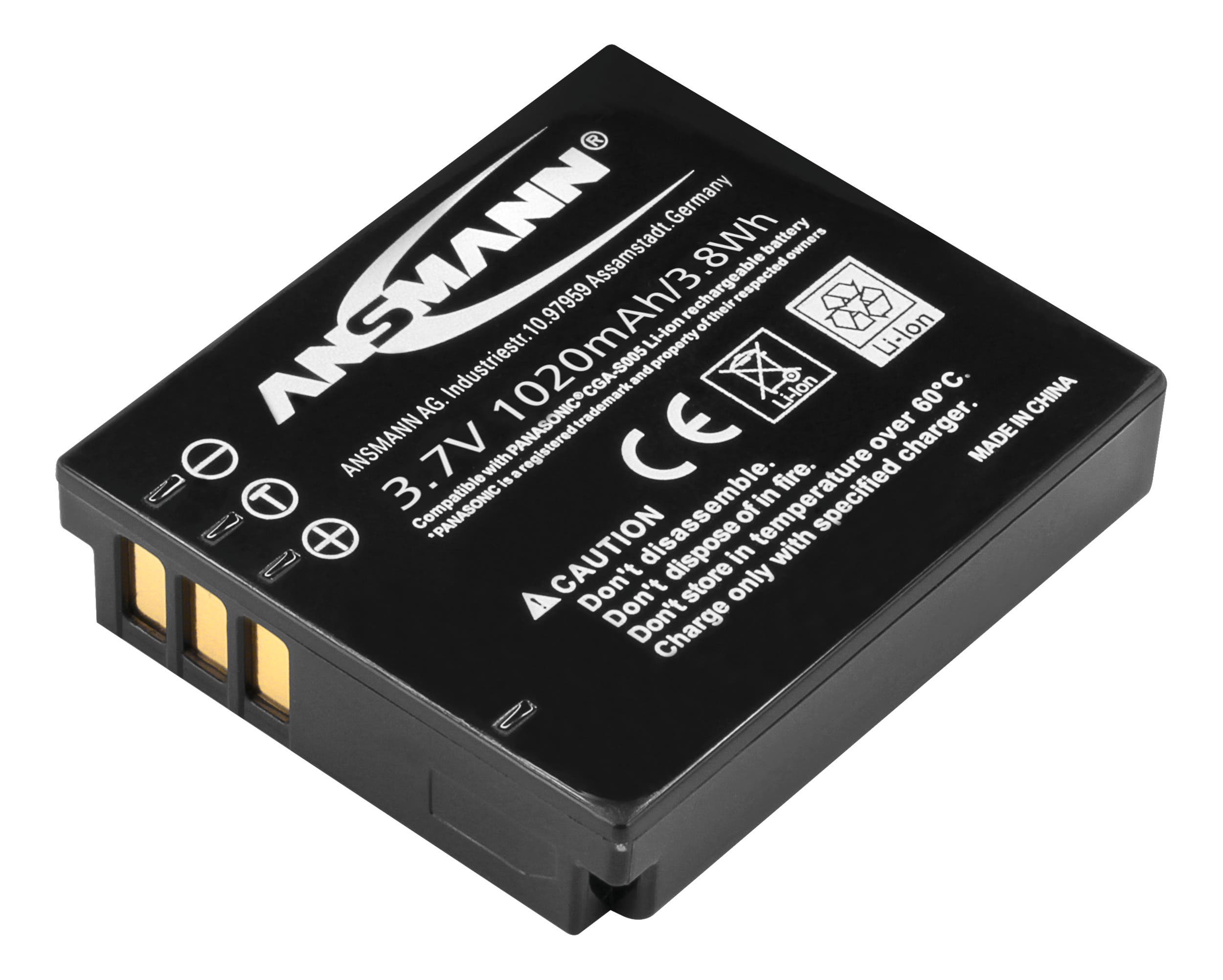 Kamerabatteri A-Pan CGA S 005 - Ansmann | Bellalite Kamerabatteri A-Pan CGA S 005 - Ansmann | Bellalite