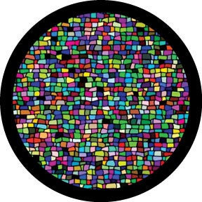 Mosaic Tile Breakup Glasgobo färg, M-size (66mm) - Rosco | Bellalite