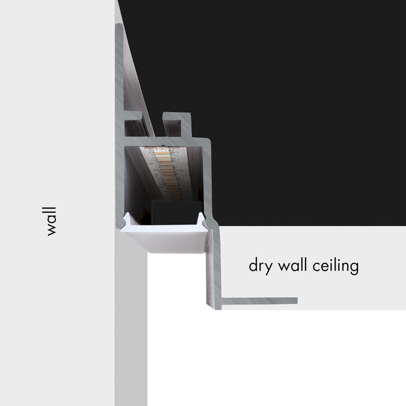 Aluminiumprofil S-Line Ceiling 24, per meter Alu - PROLED | Bellalite Aluminiumprofil S-Line Ceiling 24, per meter Alu - PROLED | Bellalite