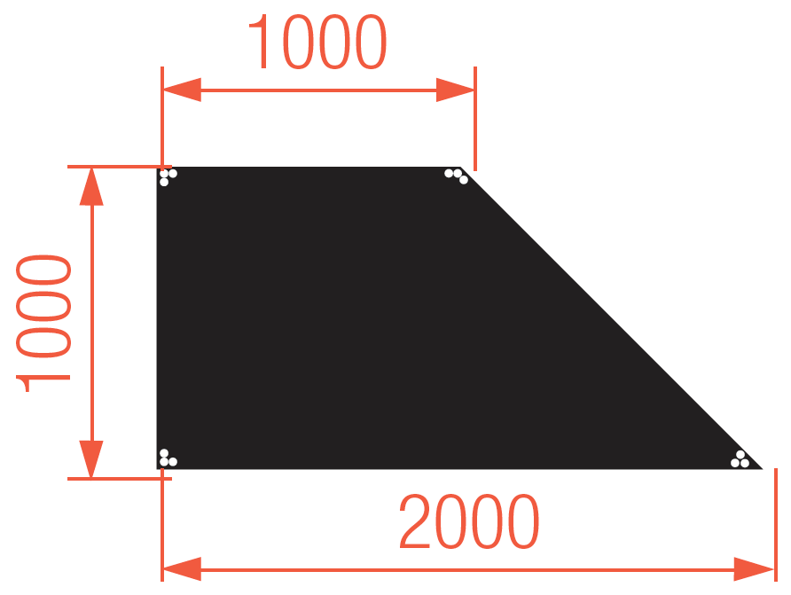 StageDex Basicline 200x100x100cm Höger - Prolyte | Bellalite