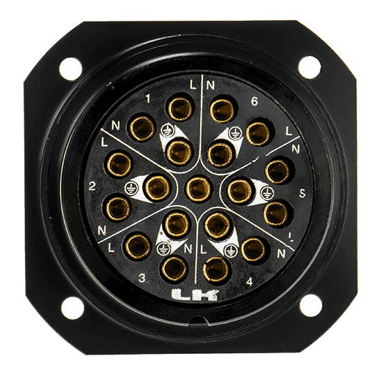 LKS 19-Pin Socapex Style Chassihona - LK Connectors | Bellalite LKS 19-Pin Socapex Style Chassihona - LK Connectors | Bellalite