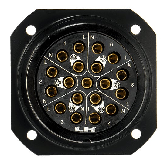 LKS 19-Pin Socapex Style Chassihona - LK Connectors | Bellalite LKS 19-Pin Socapex Style Chassihona - LK Connectors | Bellalite