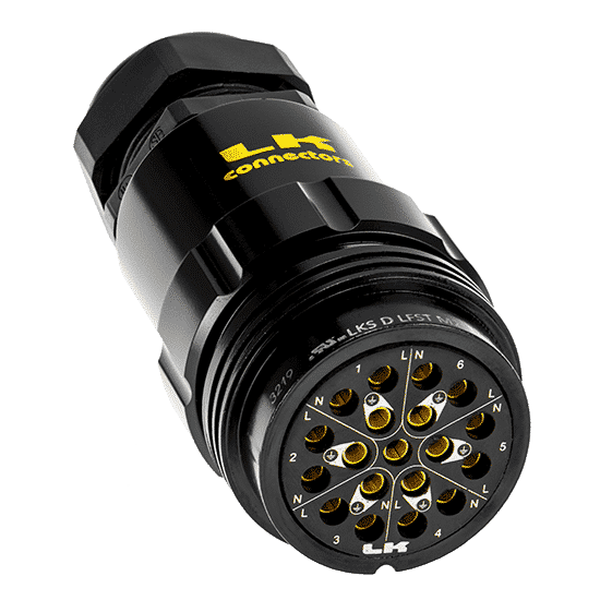 LKS 19-Pin Socapex Style Crimp Long Kabelhona - LK Connectors | Bellalite