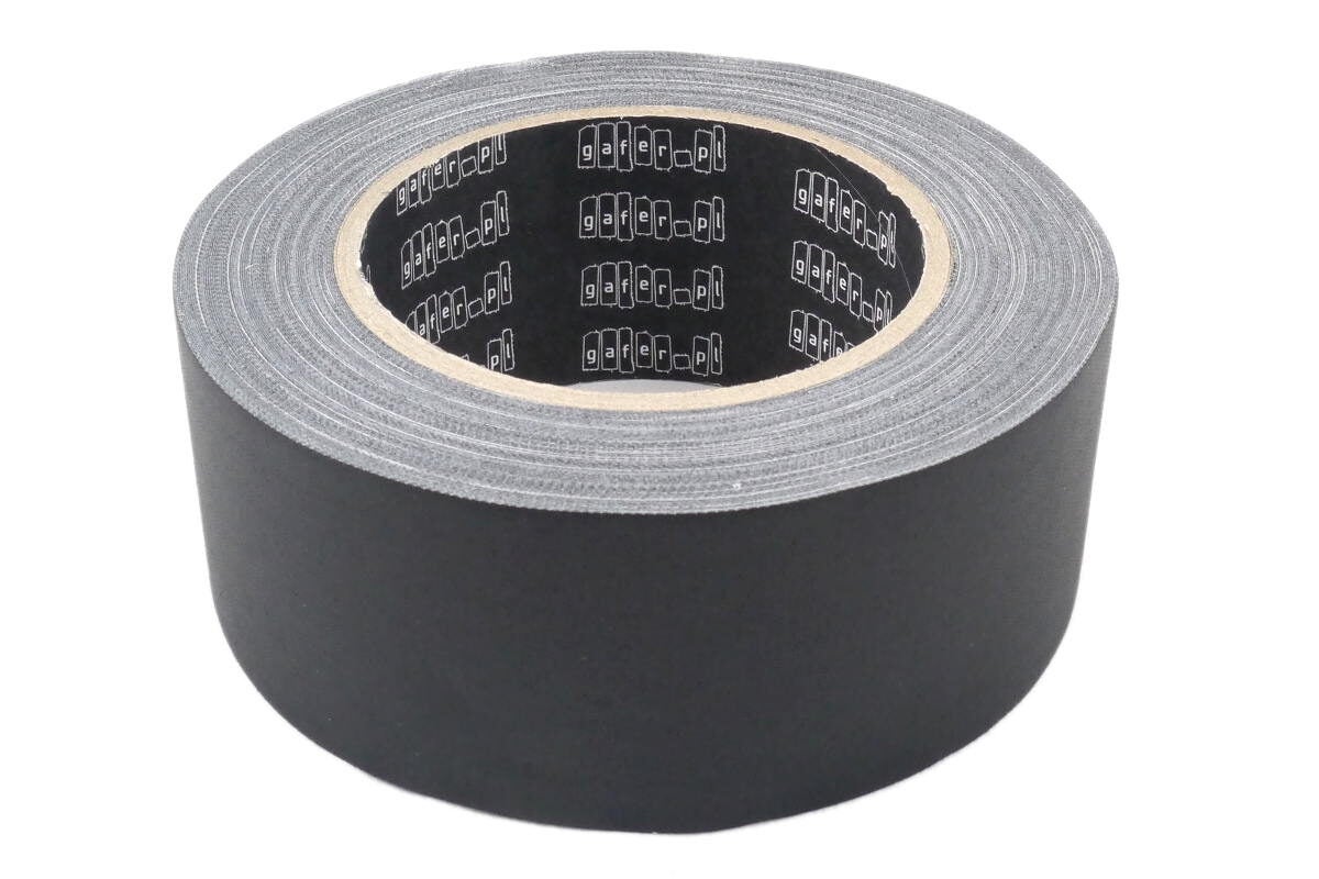Pro Matt Gaffer Tape 48mm x 25m Svart - Gafer.pl | Bellalite