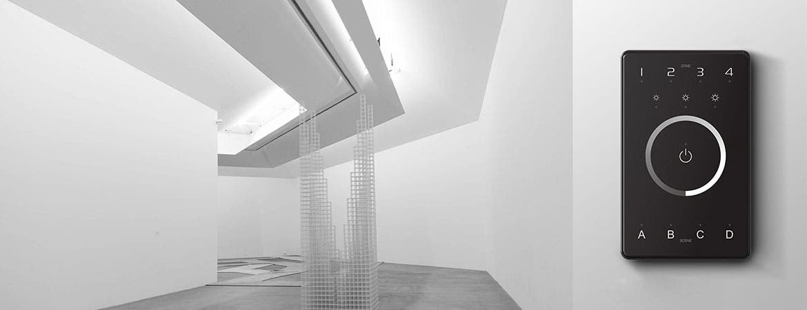 UB1 Dimming Panel 4 zones, 4 scenes, Signal: BLE 5.0 Mesh + DMX512 - LTECH | Bellalite UB1 Dimming Panel 4 zones, 4 scenes, Signal: BLE 5.0 Mesh + DMX512 - LTECH | Bellalite