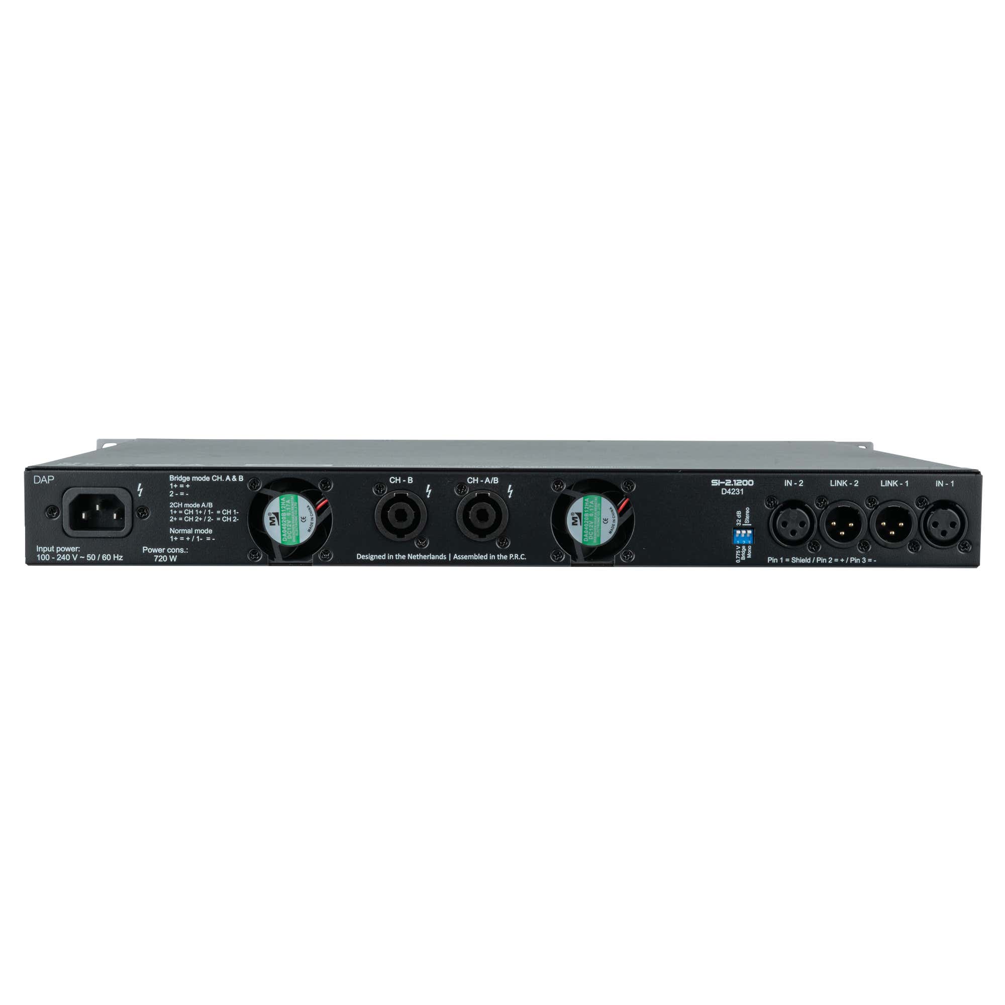 DAP SI-2.1200 2 Channel 1200W Amp - DAP | Bellalite DAP SI-2.1200 2 Channel 1200W Amp - DAP | Bellalite
