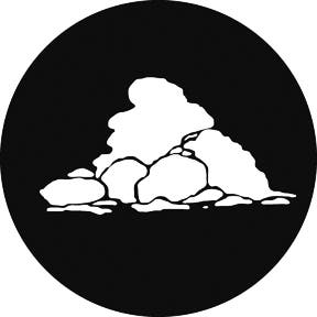 Cloud 9 Metallgobo, M-Size (66mm) - Rosco | Bellalite Cloud 9 Metallgobo, M-Size (66mm) - Rosco | Bellalite