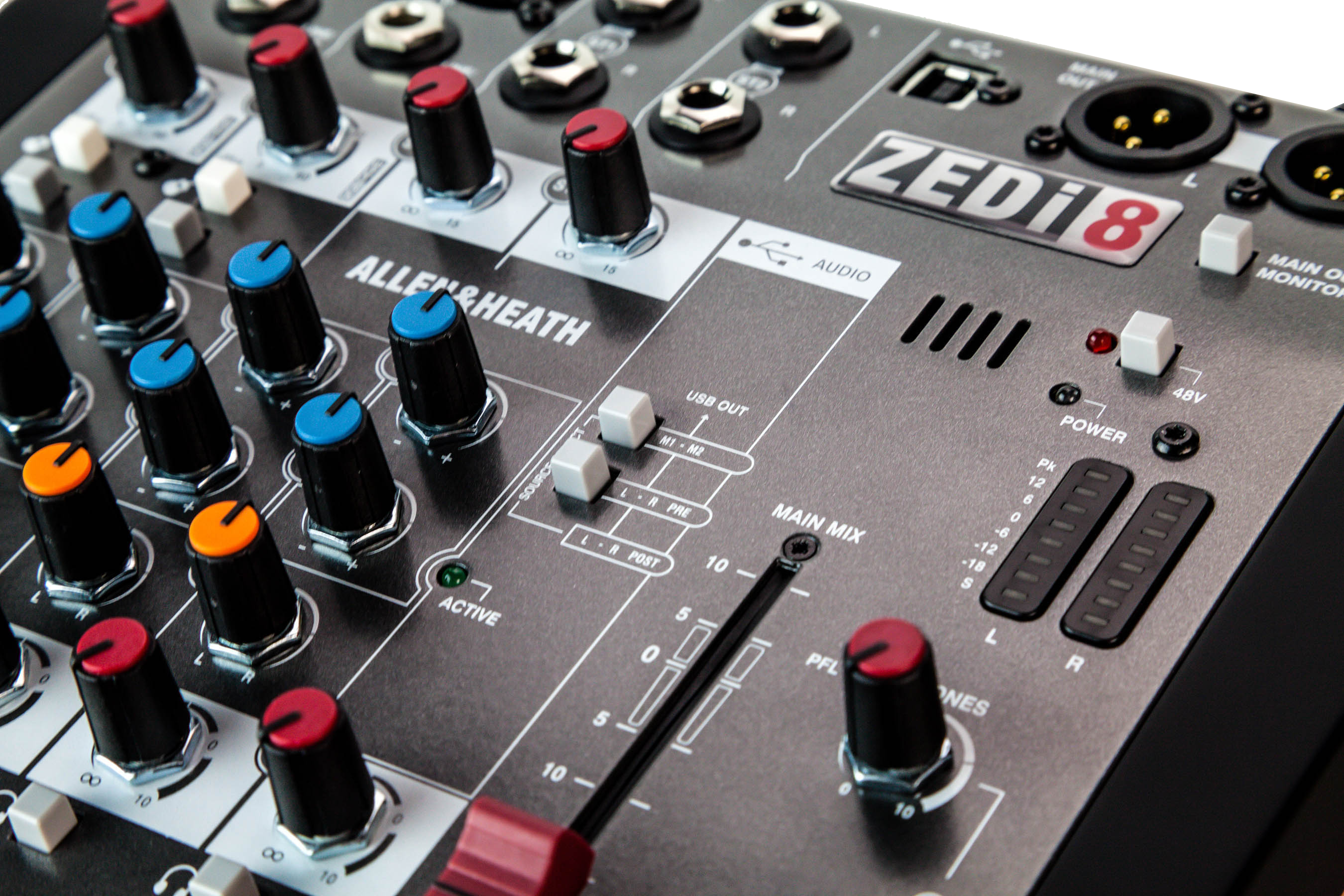 Allen & Heath ZEDi-8 8-Channel Live + USB Recording Mixer - Allen & Heath | Bellalite