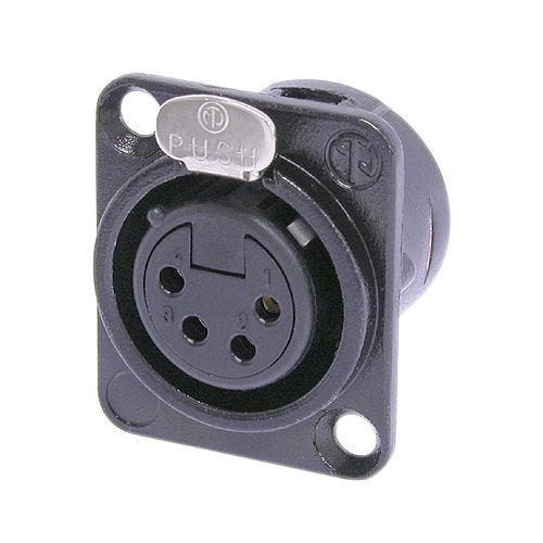 Neutrik DL 4-pin XLR Hona, Svart, Guldpläterad - Neutrik | Bellalite Neutrik DL 4-pin XLR Hona, Svart, Guldpläterad - Neutrik | Bellalite