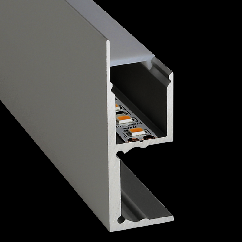 Aluminiumprofil S-Line Wall Square, 5m Alu - PROLED | Bellalite