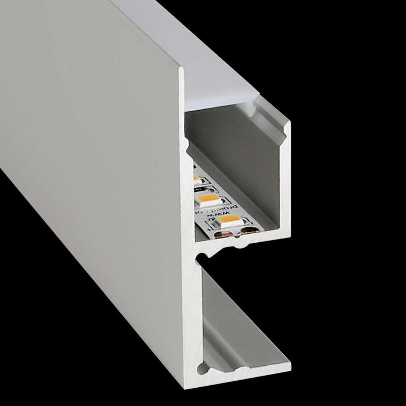Aluminiumprofil S-Line Wall Square, 5m Alu - PROLED | Bellalite Aluminiumprofil S-Line Wall Square, 5m Alu - PROLED | Bellalite