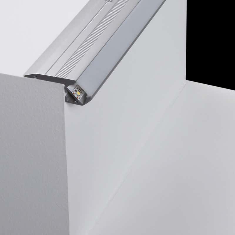 Aluminiumprofil S-Line Step Up, per meter Alu - PROLED | Bellalite Aluminiumprofil S-Line Step Up, per meter Alu - PROLED | Bellalite