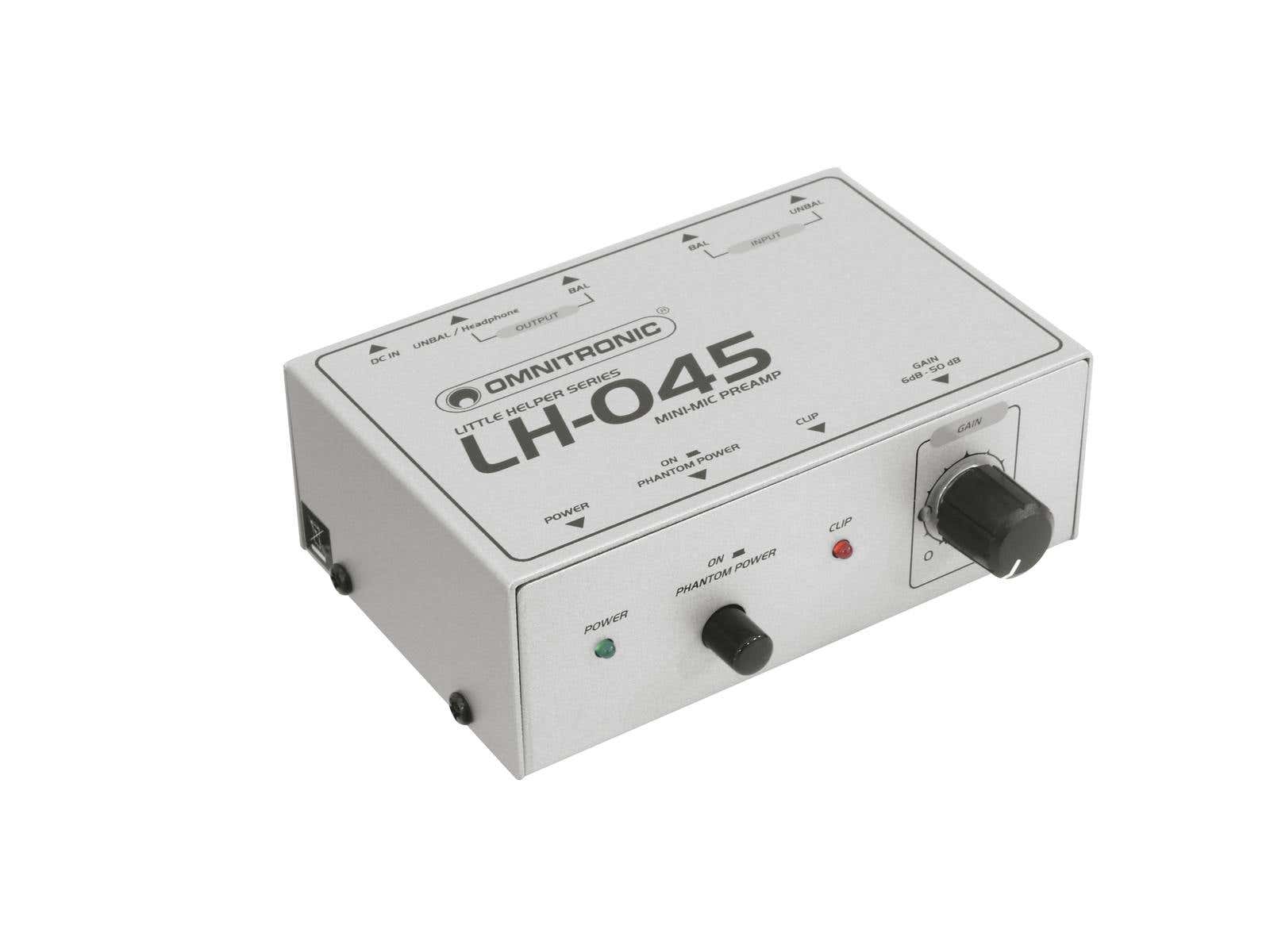 Little Helper LH-045 Microphone Preamplifier - Omnitronic | Bellalite Little Helper LH-045 Microphone Preamplifier - Omnitronic | Bellalite
