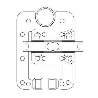 Doughty SixTrack Double Guide Pulley  - Doughty | Bellalite