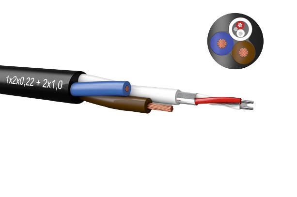 Hybrid Pur Kabel 2x1mm² + 2x0,22mm² + Skärm - PROLED | Bellalite Hybrid Pur Kabel 2x1mm² + 2x0,22mm² + Skärm - PROLED | Bellalite
