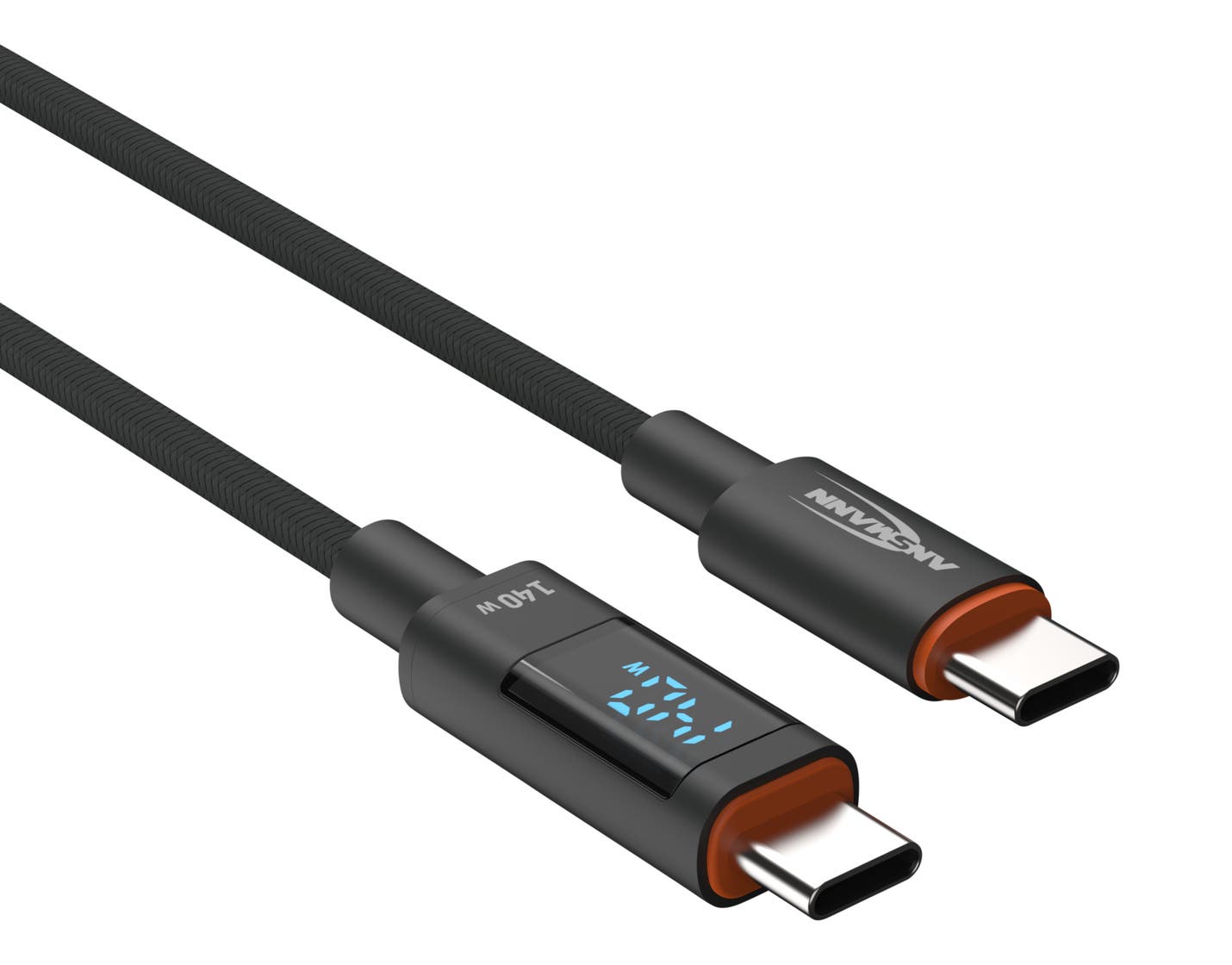 USB-Kabel LED Display Type C / Type C 120cm - Ansmann | Bellalite USB-Kabel LED Display Type C / Type C 120cm - Ansmann | Bellalite