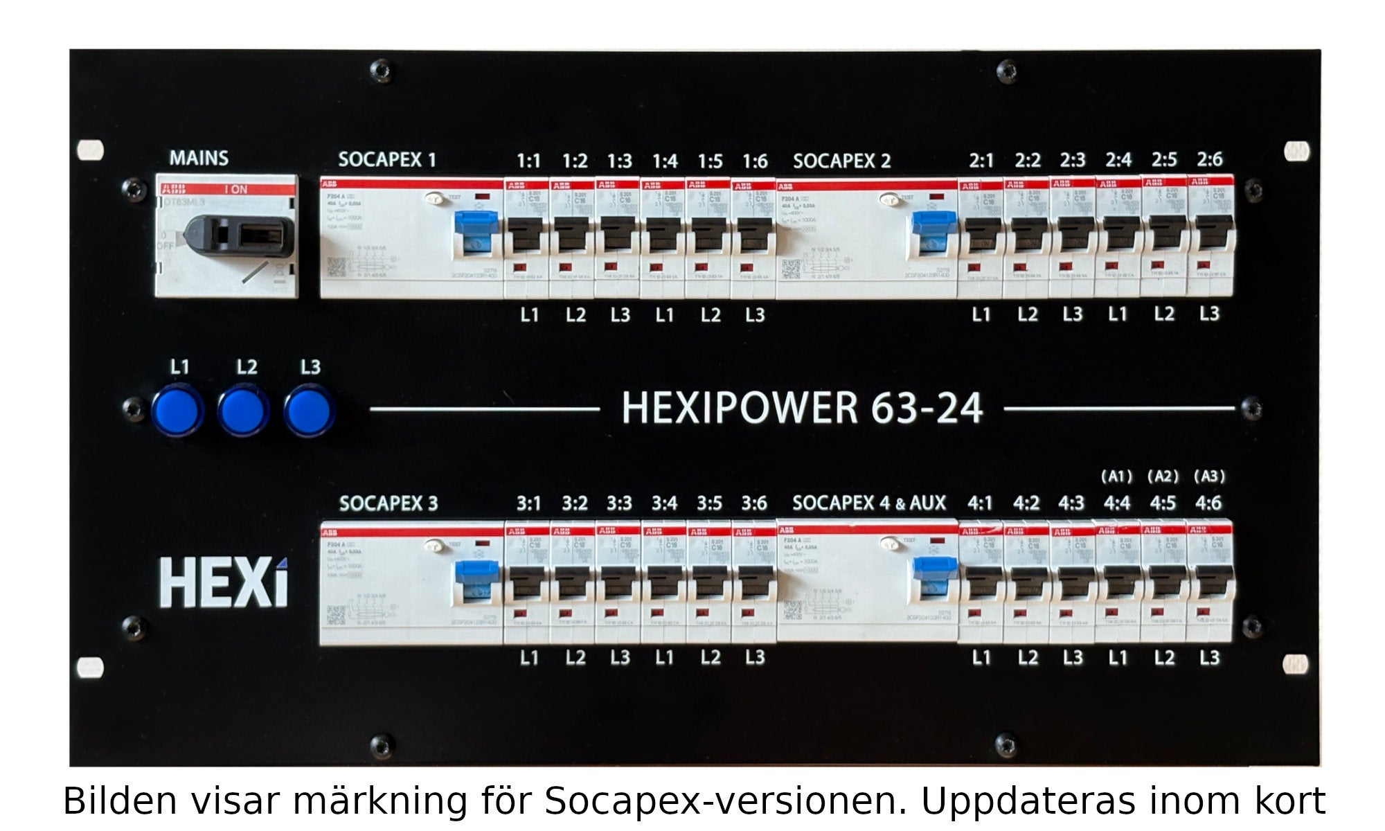 Hexipower PDU 63-24 CEE16 - HEXI | Bellalite