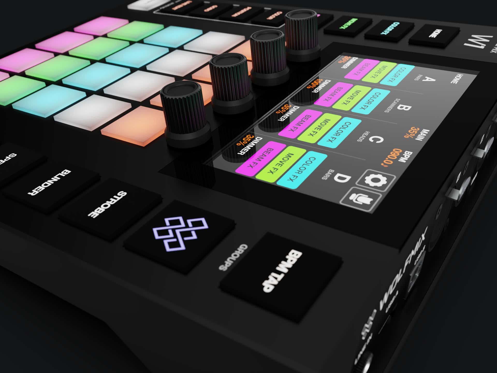 WOLFMIX W1-MK2 Standalone DMX Performance Controller - Wolfmix | Bellalite WOLFMIX W1-MK2 Standalone DMX Performance Controller - Wolfmix | Bellalite