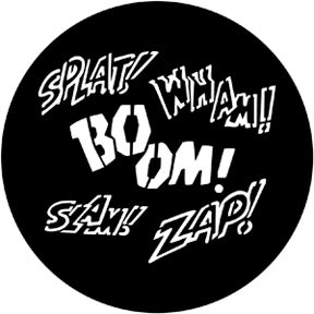 Splat Zap Metallgobo,  E-Size (37,5mm) - Rosco | Bellalite