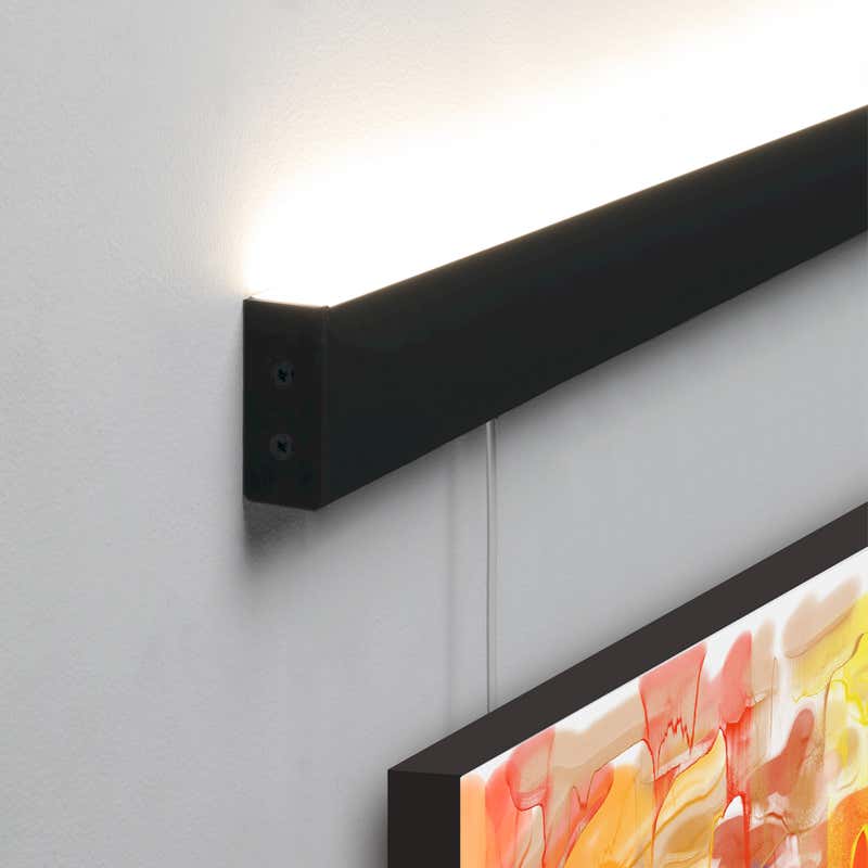 Aluminiumprofil S-Line Gallery, 3m Svart - PROLED | Bellalite Aluminiumprofil S-Line Gallery, 3m Svart - PROLED | Bellalite