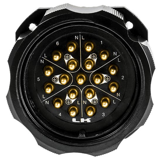 LKS 19-Pin Socapex Style Chassihane - LK Connectors | Bellalite LKS 19-Pin Socapex Style Chassihane - LK Connectors | Bellalite