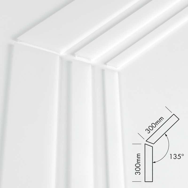 Plastic Cover Set M-Line Flat 135° - PROLED | Bellalite Plastic Cover Set M-Line Flat 135° - PROLED | Bellalite