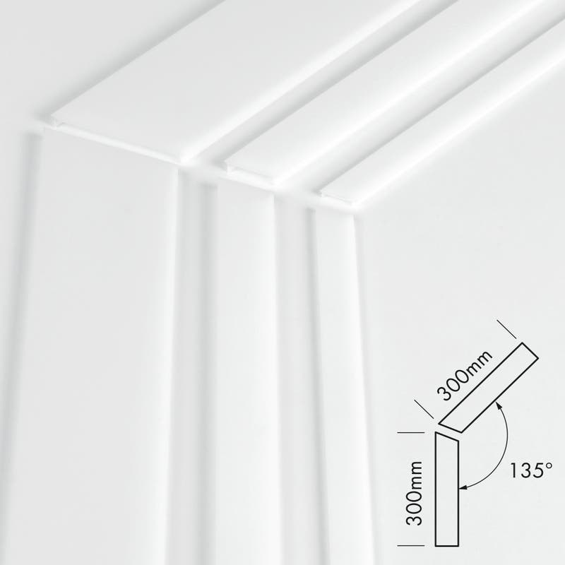 Plastic Cover Set M-Line Flat 135° - PROLED | Bellalite Plastic Cover Set M-Line Flat 135° - PROLED | Bellalite