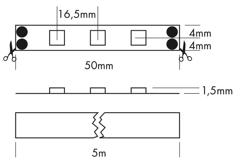 Flex Strip 300-12 Mono, per meter 4000K - PROLED | Bellalite Flex Strip 300-12 Mono, per meter 4000K - PROLED | Bellalite