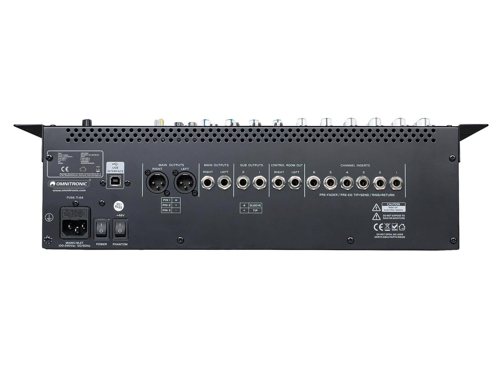 Ljudmixer LMC-2022FX USB Mixing Console   - Omnitronic | Bellalite