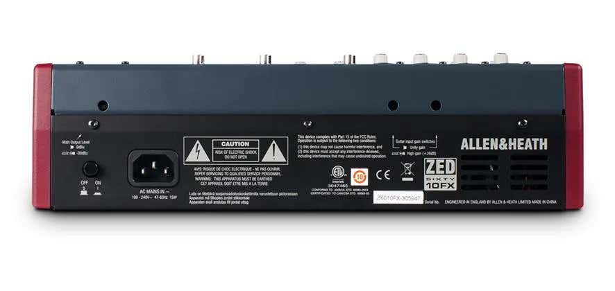Allen & Heath ZED60-10FX 4 Mic/Line Inputs, 2 Stereos, 60mm faders - Allen & Heath | Bellalite Allen & Heath ZED60-10FX 4 Mic/Line Inputs, 2 Stereos, 60mm faders - Allen & Heath | Bellalite
