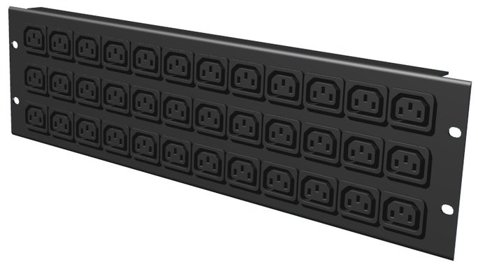 Patchpanel 19" 36 IEC uttag - Okero | Bellalite Patchpanel 19" 36 IEC uttag - Okero | Bellalite