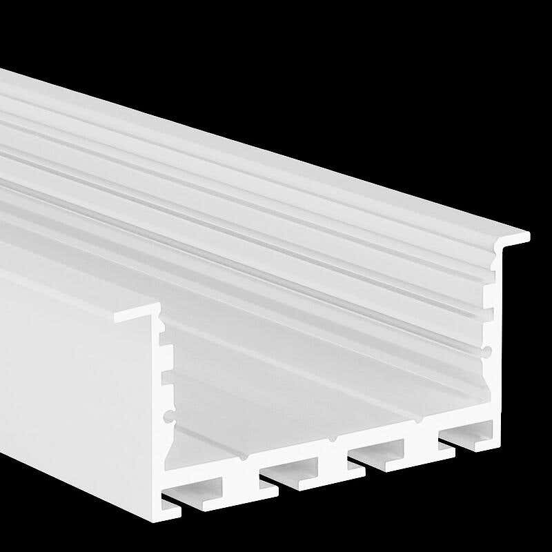 Aluminiumprofil L-Line Rec 24 ST, 2m Vit - PROLED | Bellalite Aluminiumprofil L-Line Rec 24 ST, 2m Vit - PROLED | Bellalite