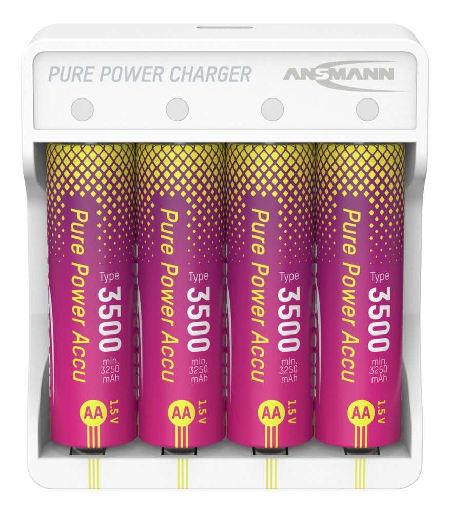 Ansmann Pure Power Set 4× AA 3500mAh + Charging Module - Ansmann | Bellalite Ansmann Pure Power Set 4× AA 3500mAh + Charging Module - Ansmann | Bellalite