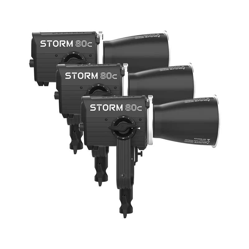 Aputure Storm 80c 3-Light Kit - APUTURE | Bellalite Aputure Storm 80c 3-Light Kit - APUTURE | Bellalite